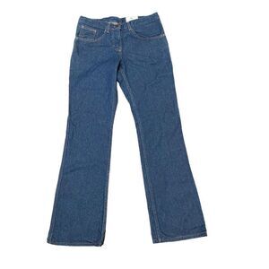 Womens National Safety Apparel NSA FR Flame Resistant Denim Blue Jeans 32x33”